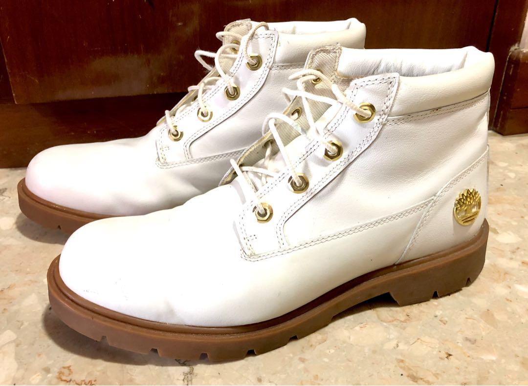 White leather boots mens top