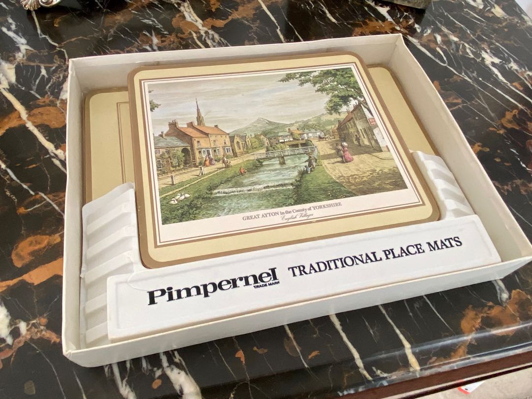 Vintage Pimpernel Placemats English Villages, Antiques, Vintage