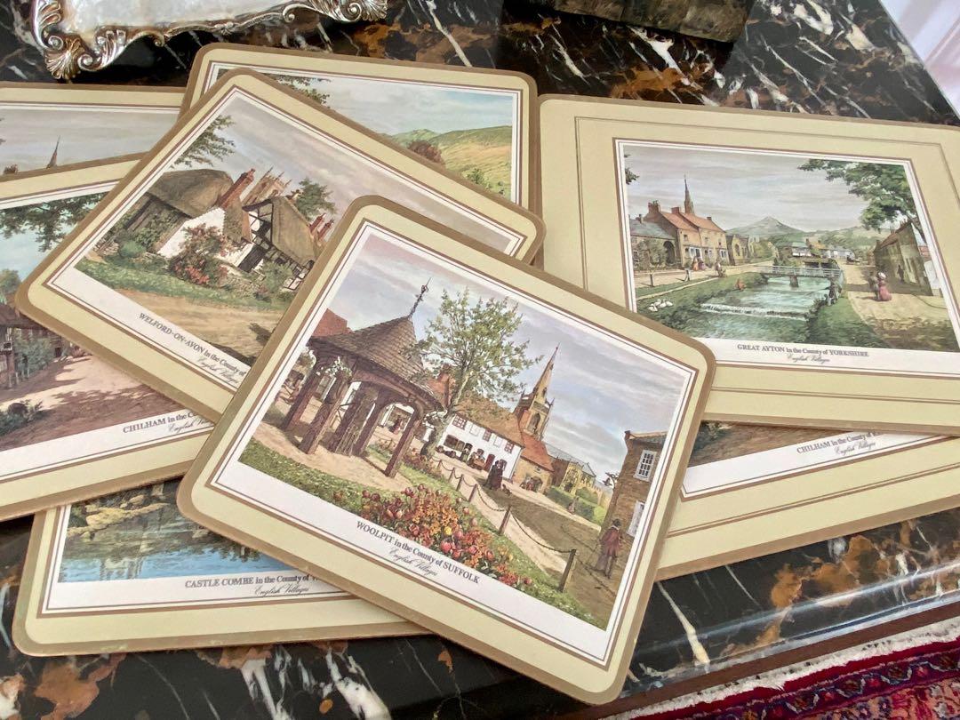 Vintage Pimpernel Placemats English Villages, Antiques, Vintage