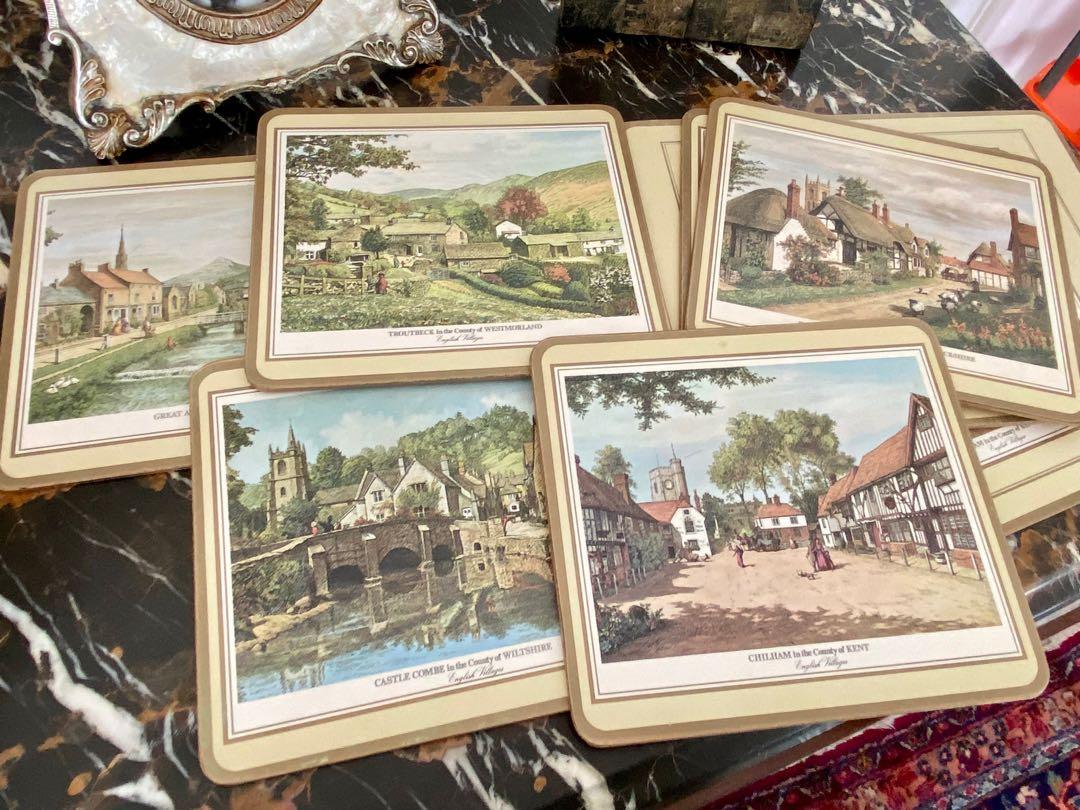 Vintage Pimpernel Placemats English Villages, Antiques, Vintage