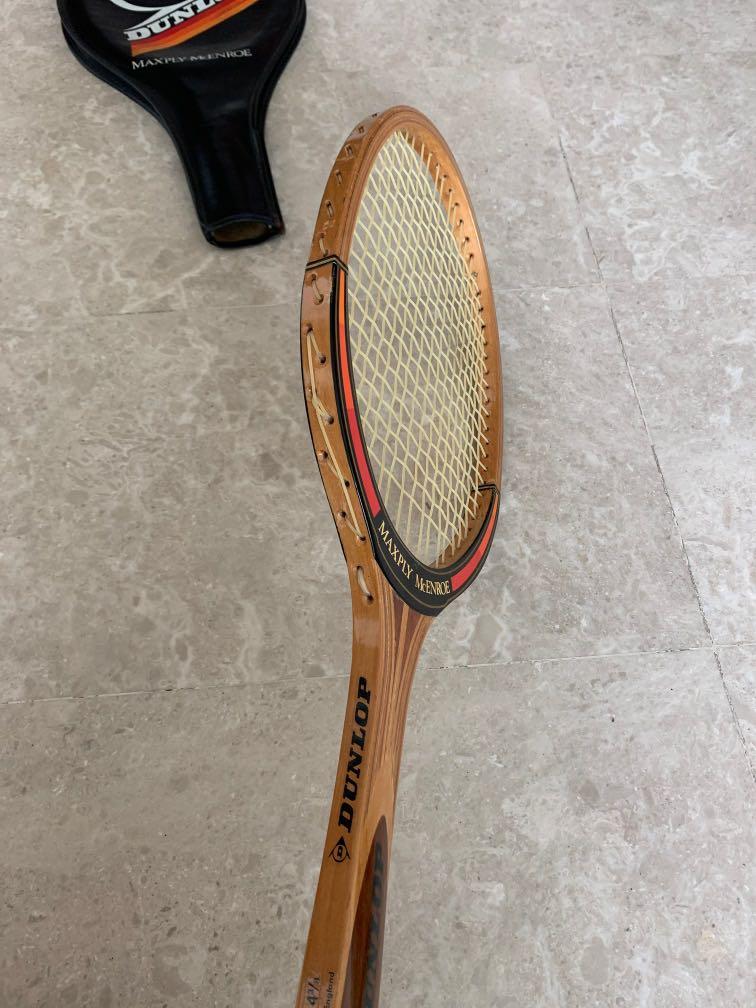 Raquette de tennis vintage originale Dunlop Maxply McEnroe en