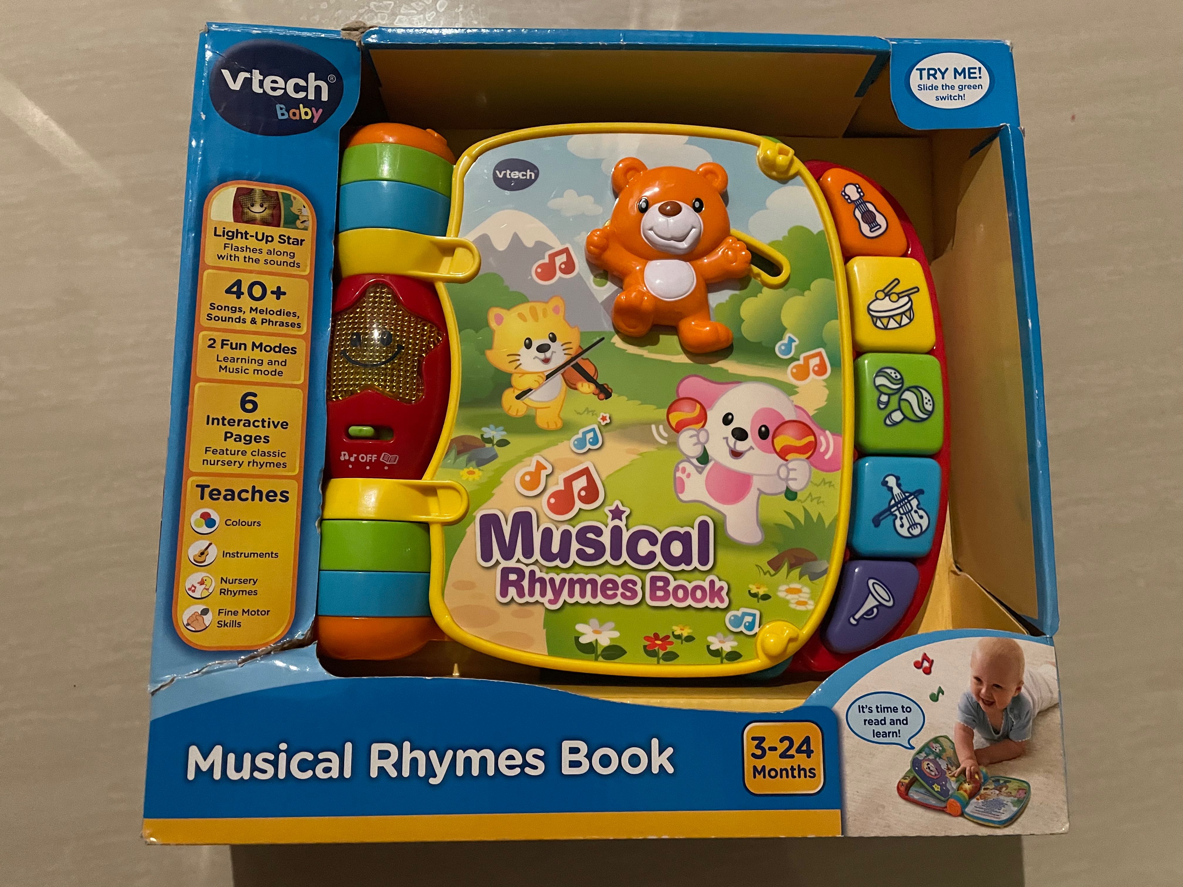 Vtech musical rhymes book, Babies & Kids, Infant Playtime on Carousell