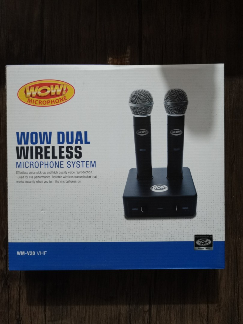 WOW! Dual Wireless Microphone System WM-V20