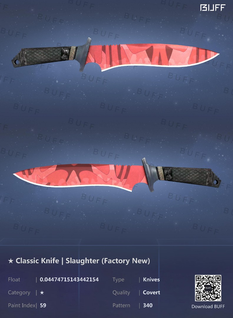 Wtt Wts Slaughter Classic Knife Fn Video Gaming Gaming Accessories In Game Products On Carousell