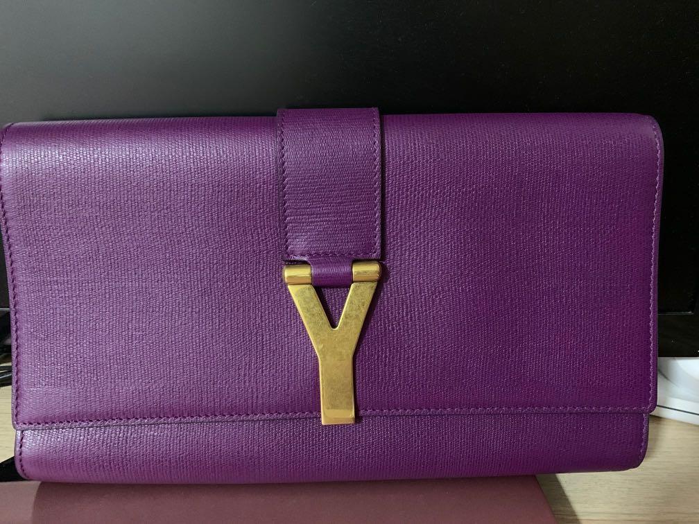 YSL clutch bag, Luxury, Bags & Wallets on Carousell