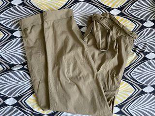 Zara paperbag brown pants