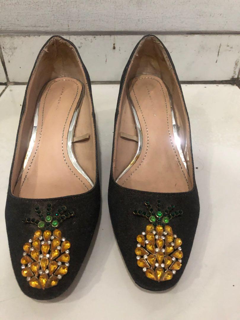 Zara pineapple shoes cheap