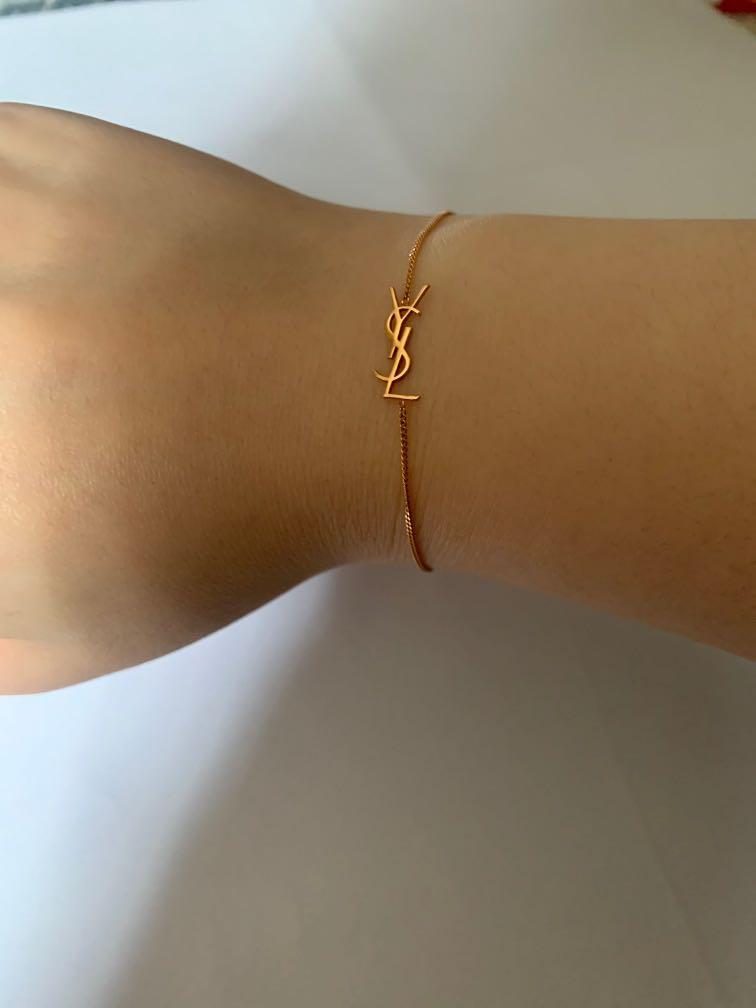 Ysl charm bracelet in gold brass review