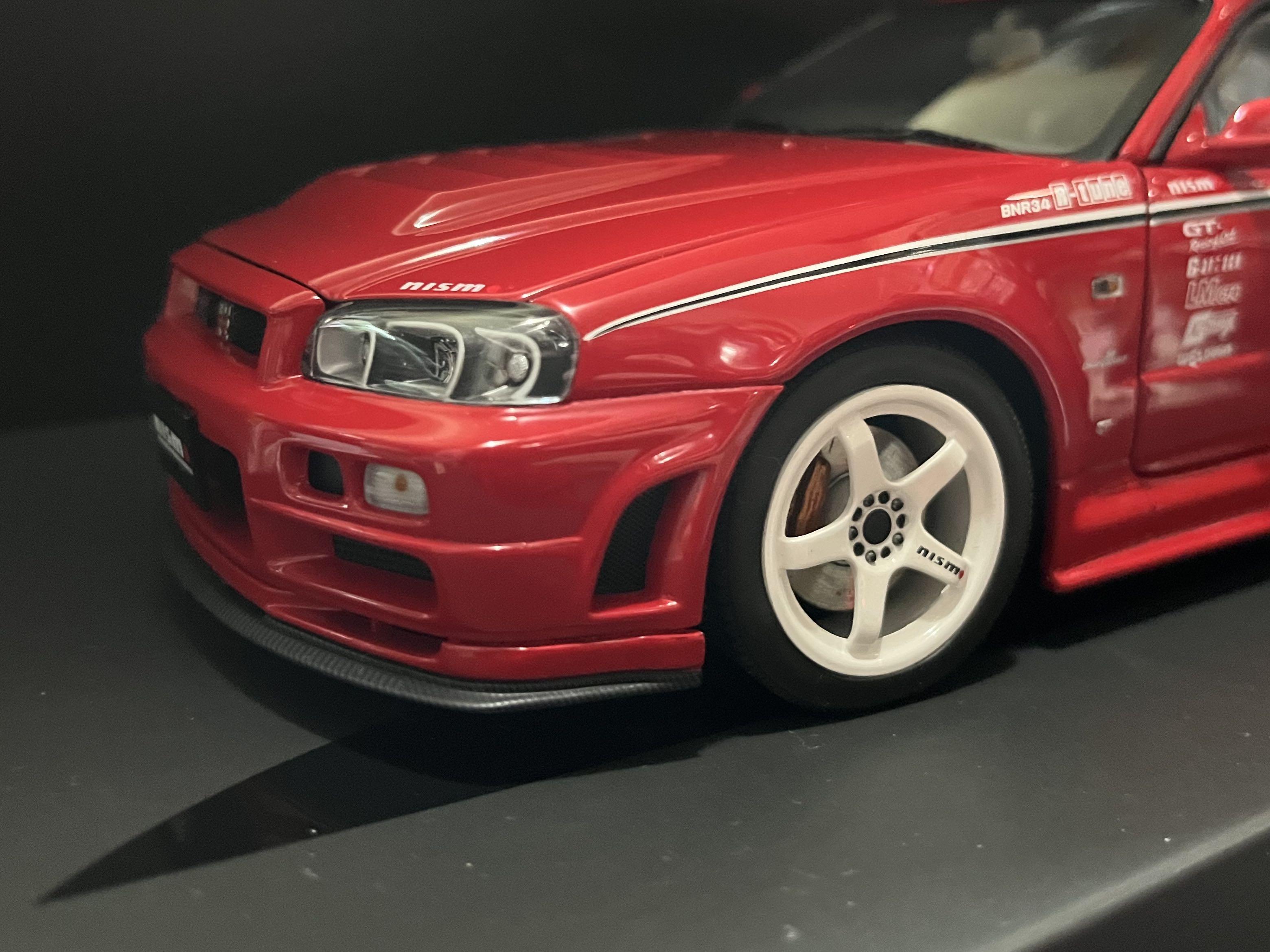 1 18 Autoart R34 Gtr R Tune 興趣及遊戲 玩具 遊戲類 Carousell