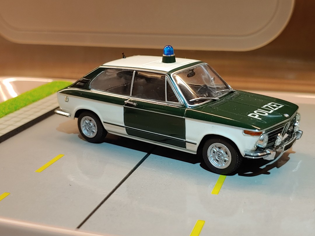 1/43 minichamps BMW 1802 touring Polizei Munchen 72' diecast 1 ...