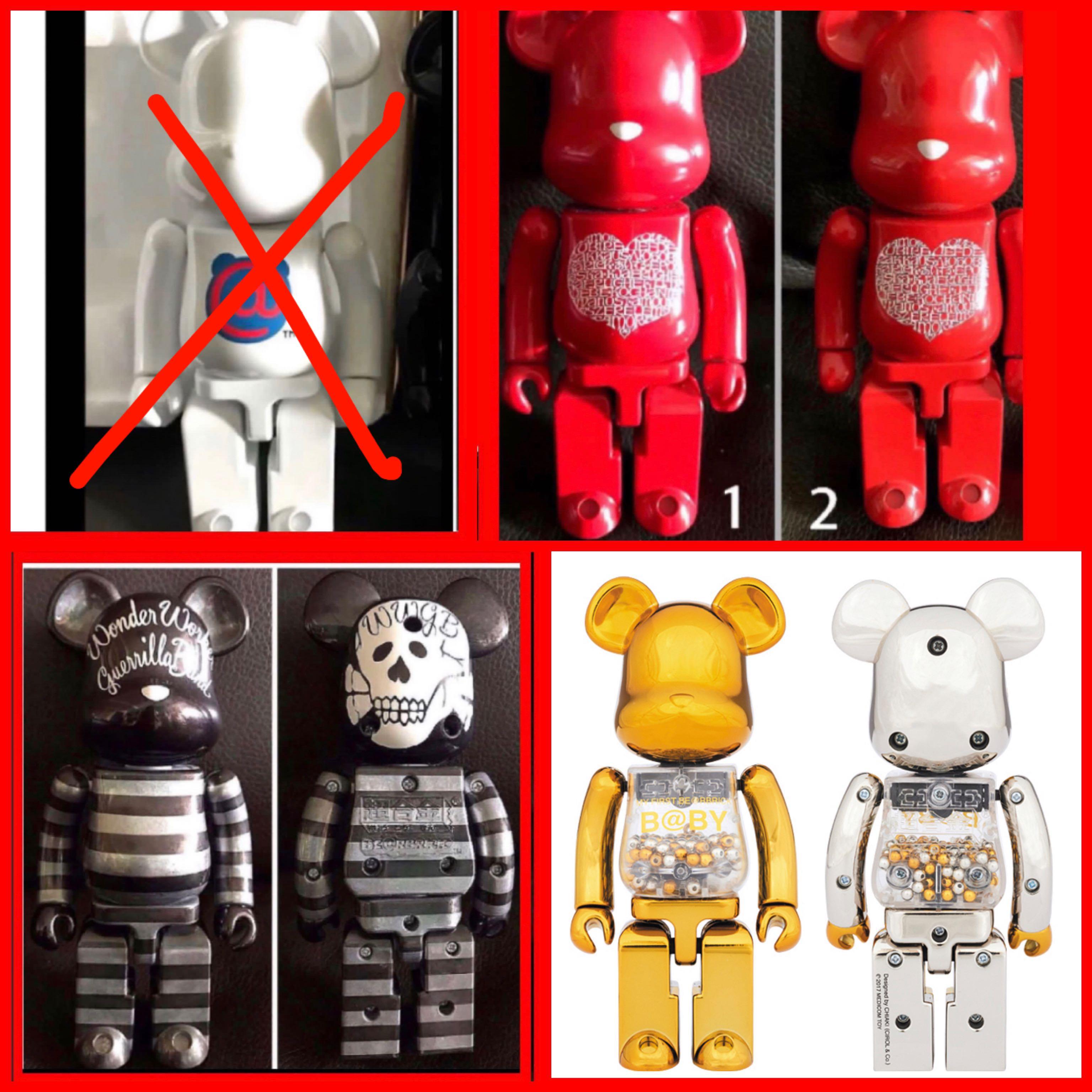 BEARBRICK X SUPREME X LV stickers, Everything Else on Carousell