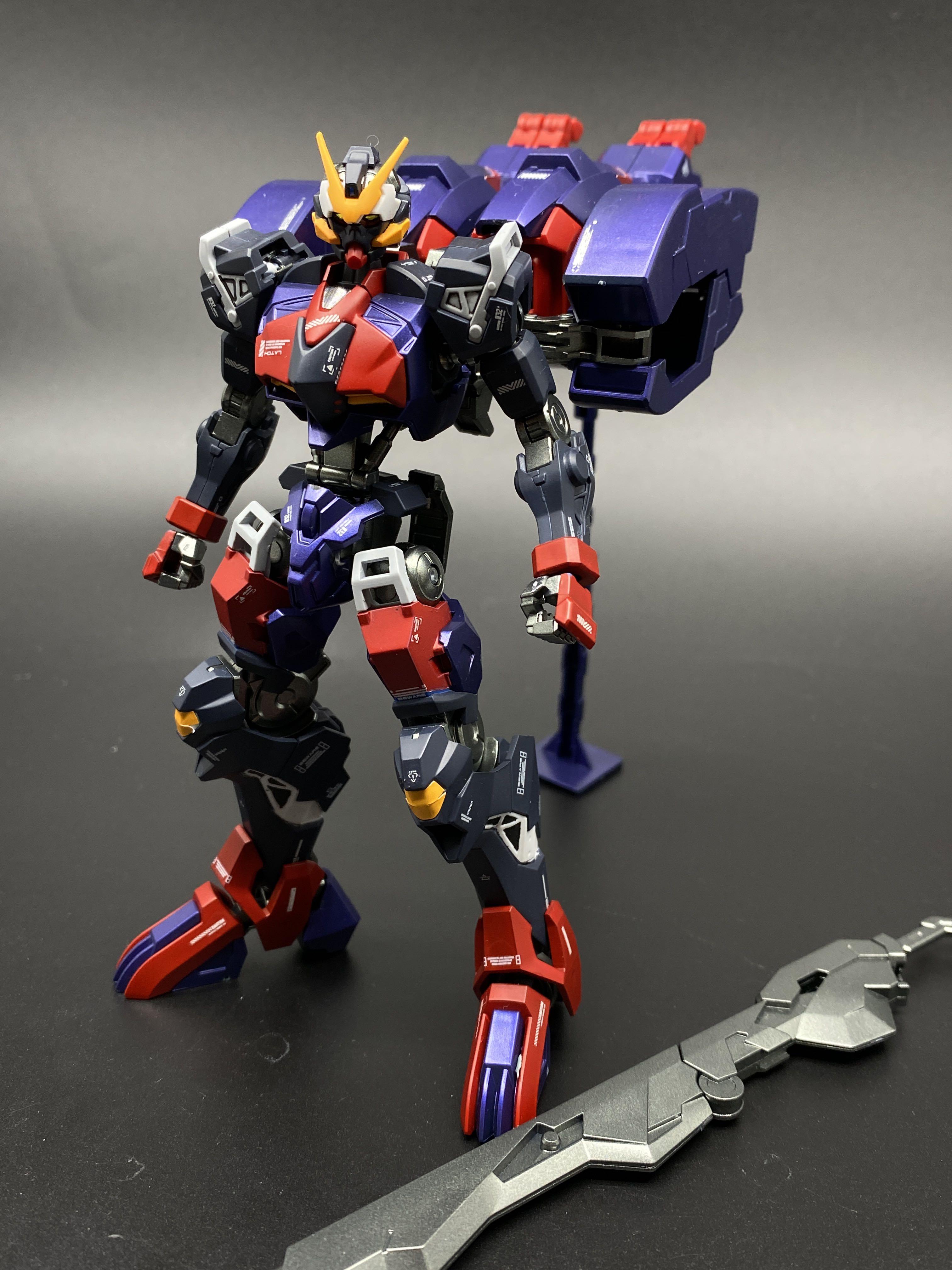 鐵血的孤兒外傳月鋼但他林幻魔高達hg Dantalion Gundam 成品上色模型 興趣及遊戲 玩具 遊戲類 Carousell