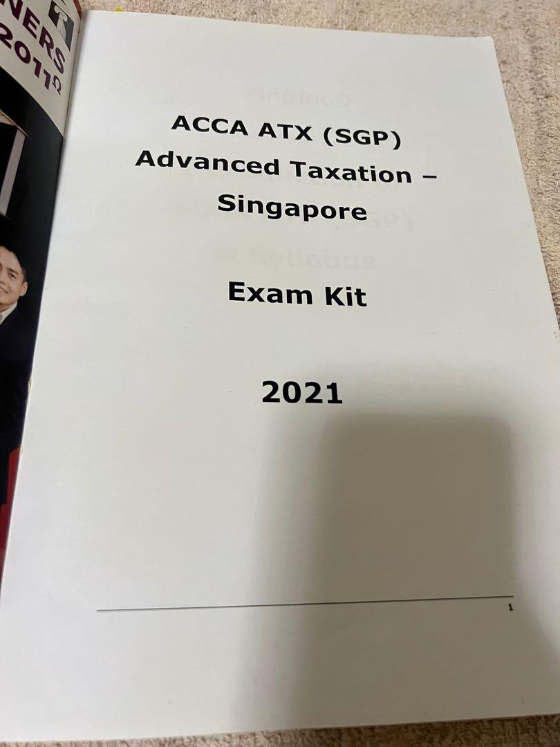 ACCA ATX Advanced Tax P6 Revision Kit Past Year Exam Paper, Hobbies