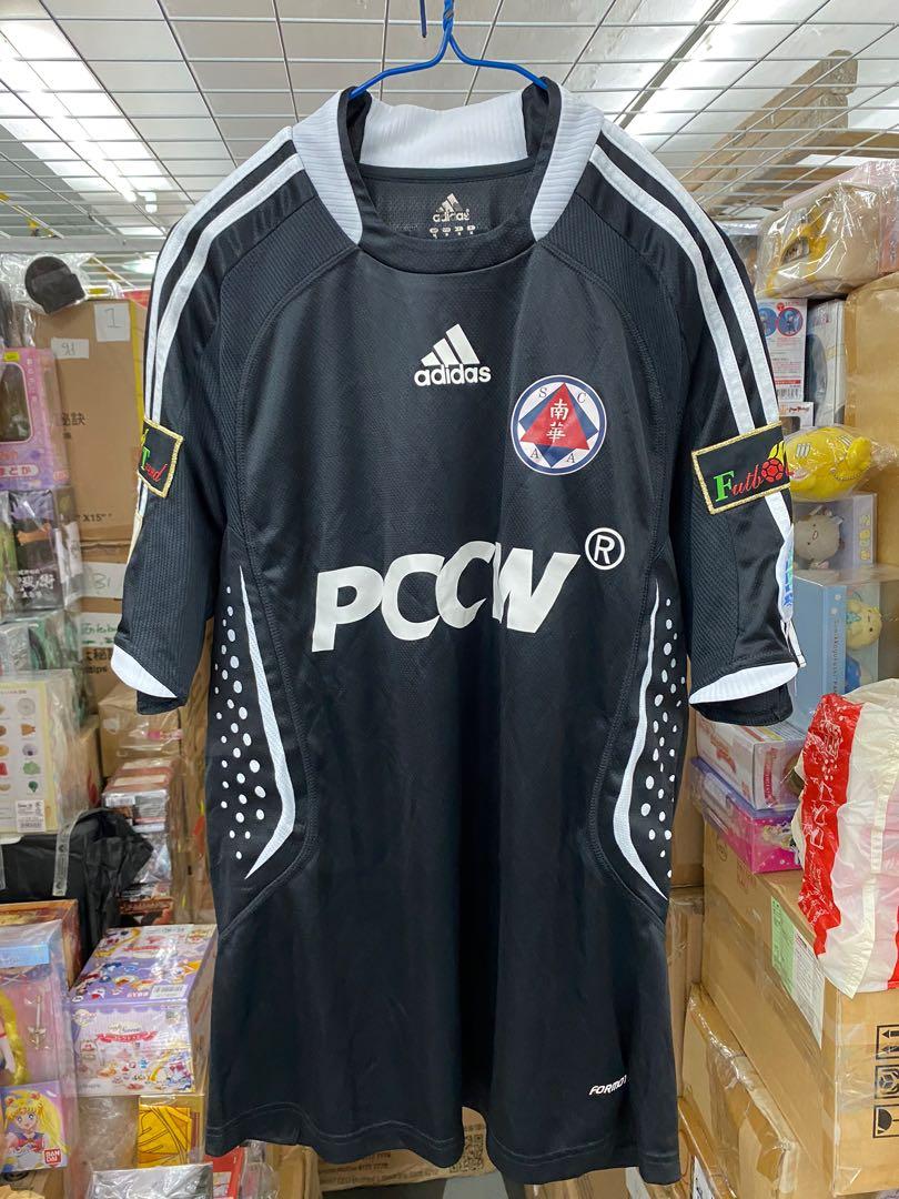 現貨中古港甲Adidas 南華08-09 作客球衣潘耀焯, 男裝, 運動服裝- Carousell