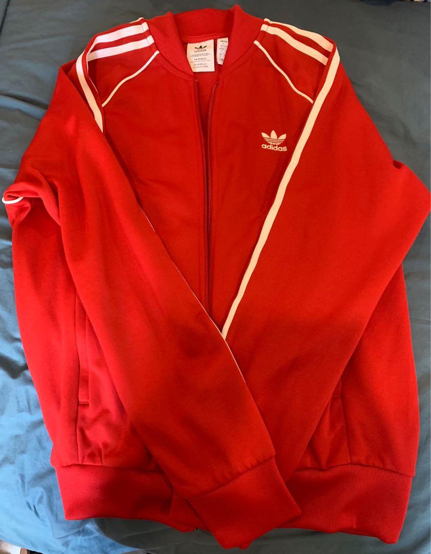 Red long sleeve jacket hotsell