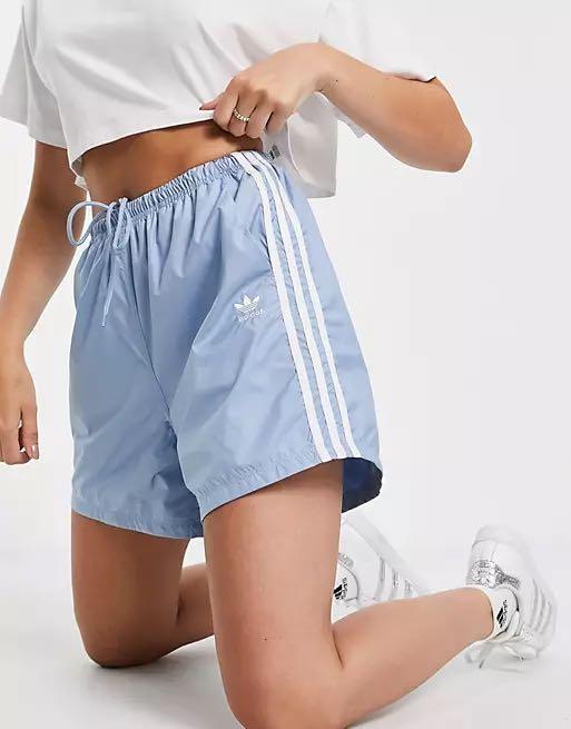 Adidas originals adicolor three stripe shorts in blue best sale