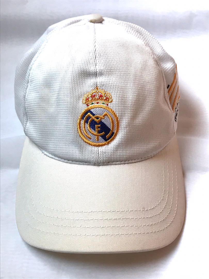 Adidas x Real Madrid C.F. (Club Football) Centennial (1902-2002) Collector's Cap (Category: Caps & Hats) located in Mandaluyong City. Submitted by iyasellsph (Listing ID 1139249431, Image 1). Description: Adidas x Real Madrid C.F. (Club Football) Centennial (1902-2002) Collector's Cap Reduced from Php2500 Same used cap in black color retails for USD50 +USD sf in eBay Authentic football cap by Adidas for the centennial celebration of Real Madrid C