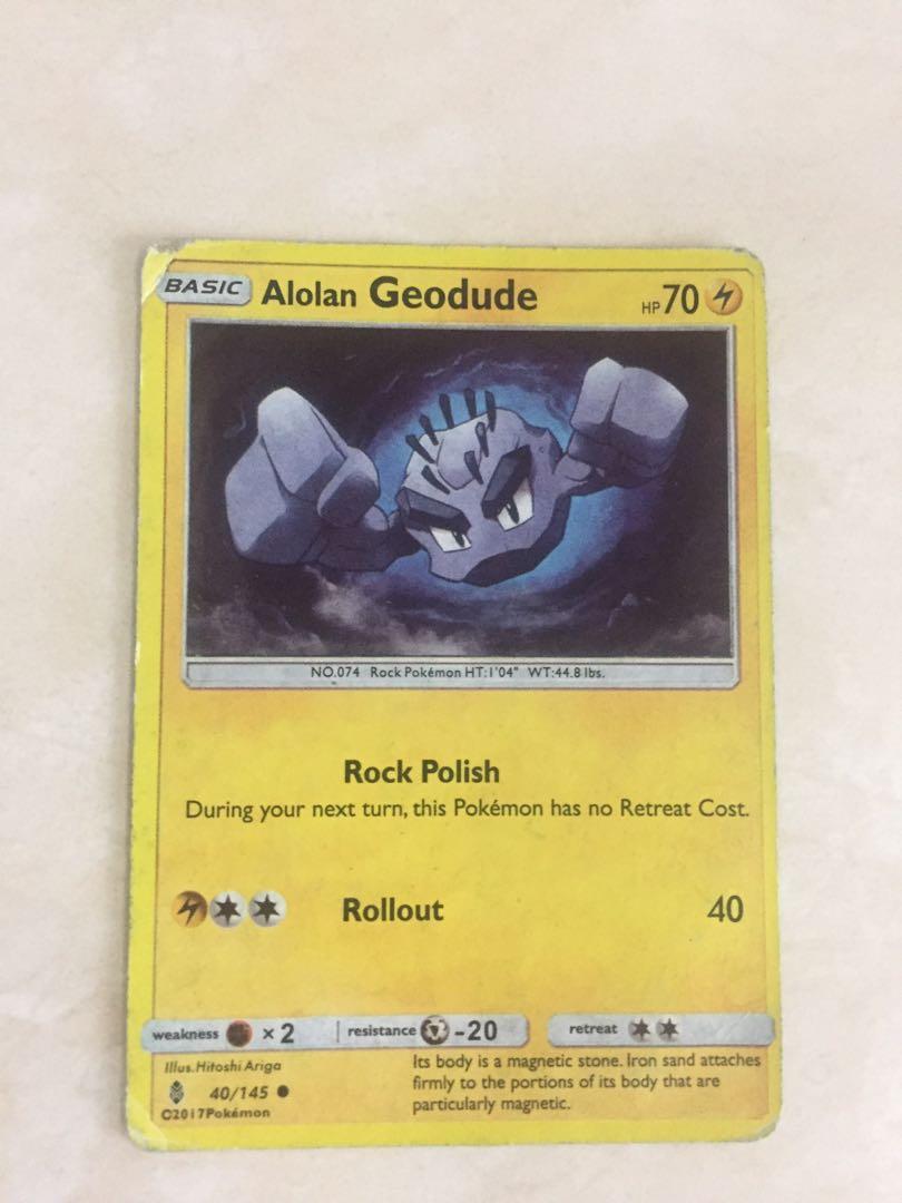 Alolan Graveler Alolan Geodude Pokemon Card, Hobbies & Toys, Toys & Games  on Carousell