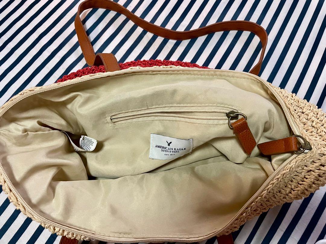 American eagle online straw bag