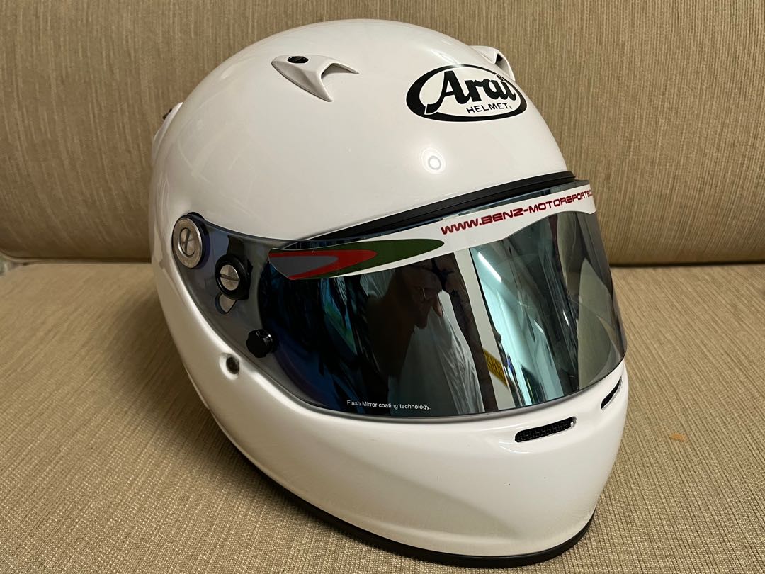 Arai GP-5W helmet, Motorcycles, Motorcycle Apparel on Carousell