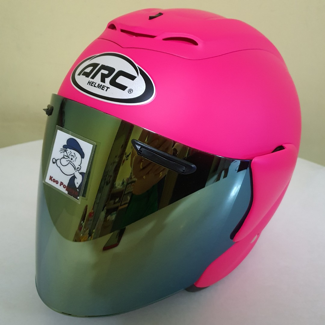 ARC RITZ HELMET MATT PINK COLOUR Motorcycles Motorcycle