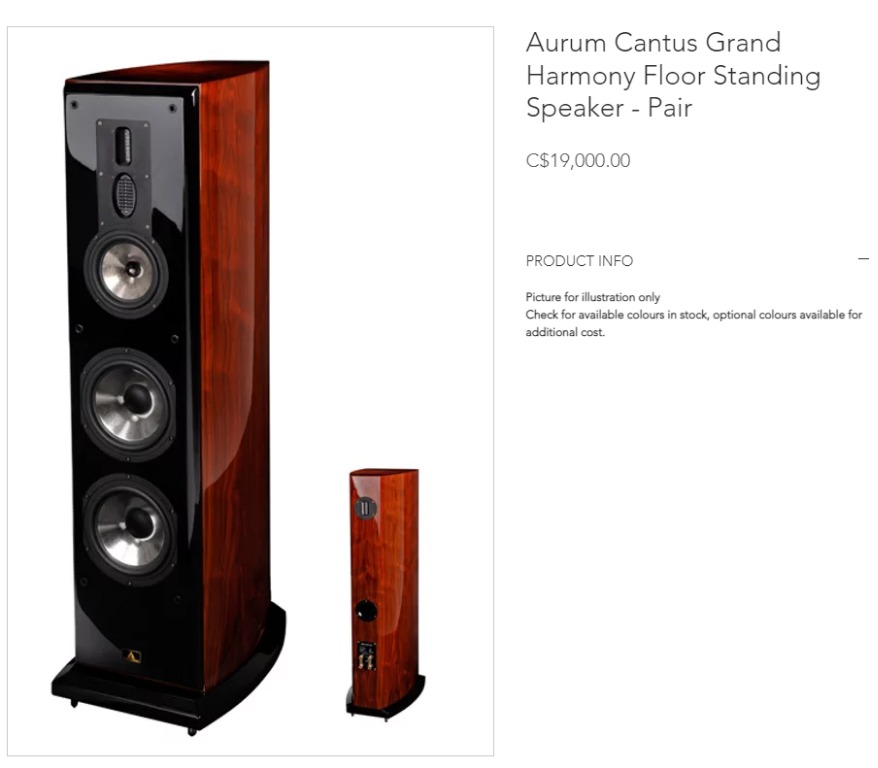 Aurum cantus speakers for sale cheap