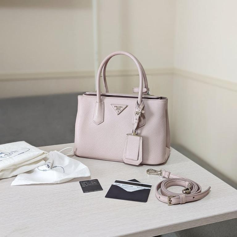 Prada Saffiano Cuir Double Bag, Luxury, Bags & Wallets on Carousell