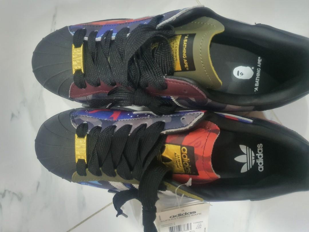 Bape x Adidas superstars multi camo Men s Fashion Footwear