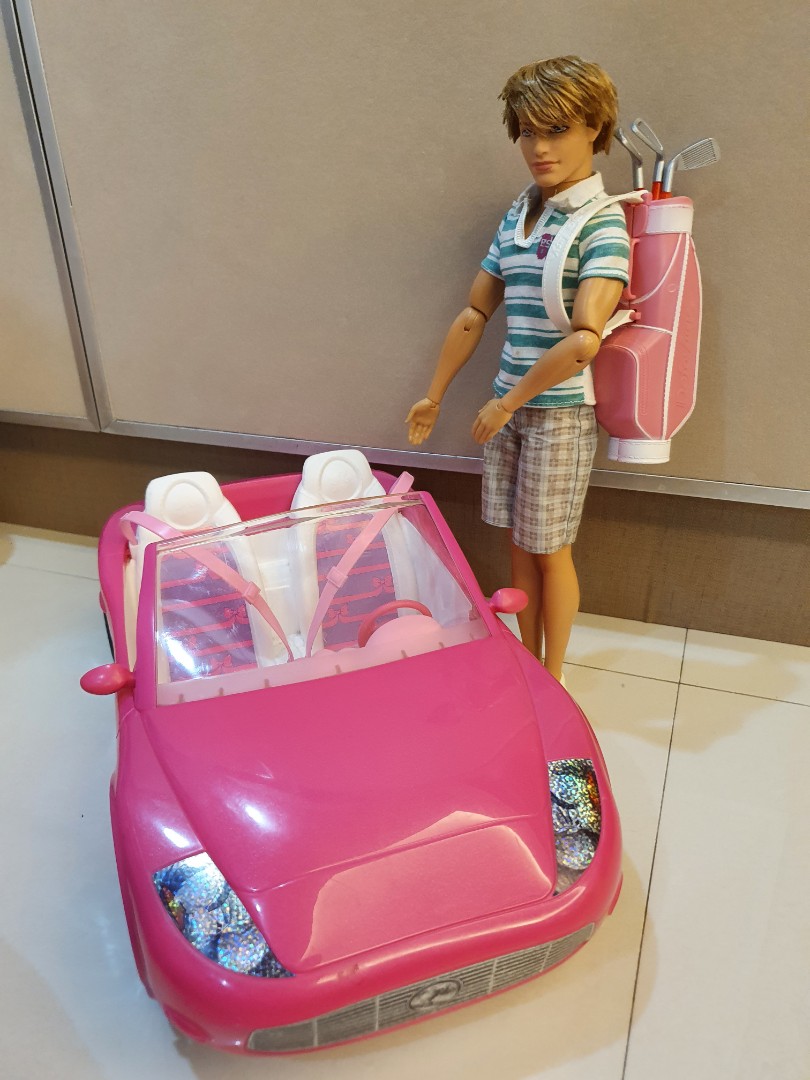 Barbie and 2025 ken vehicle set