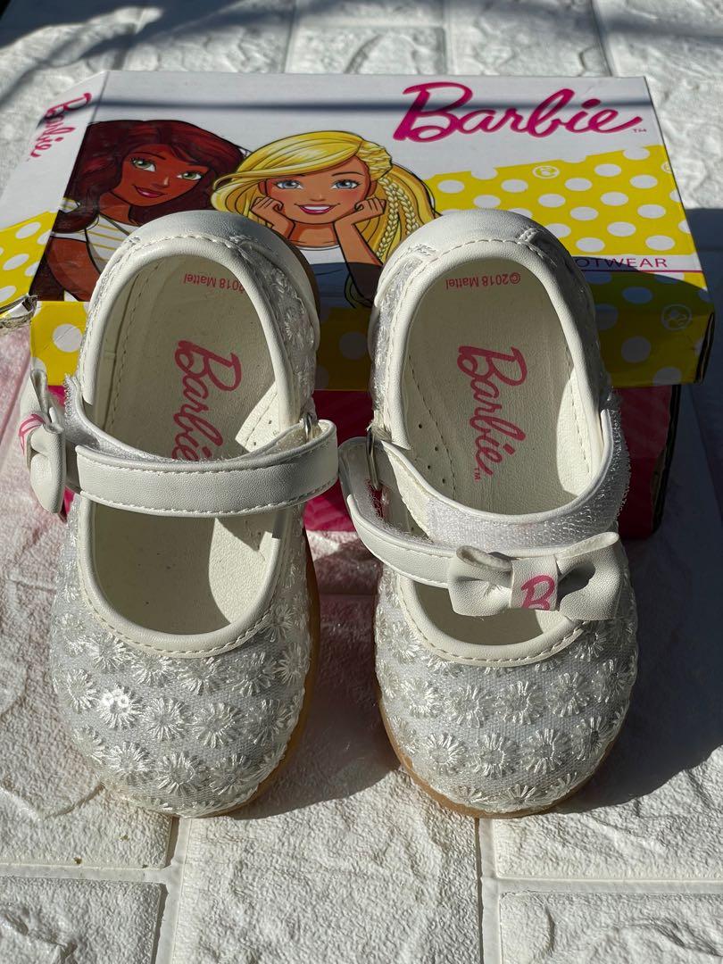 Barbie White shoes, Babies & Kids, Babies & Kids Fashion on Carousell