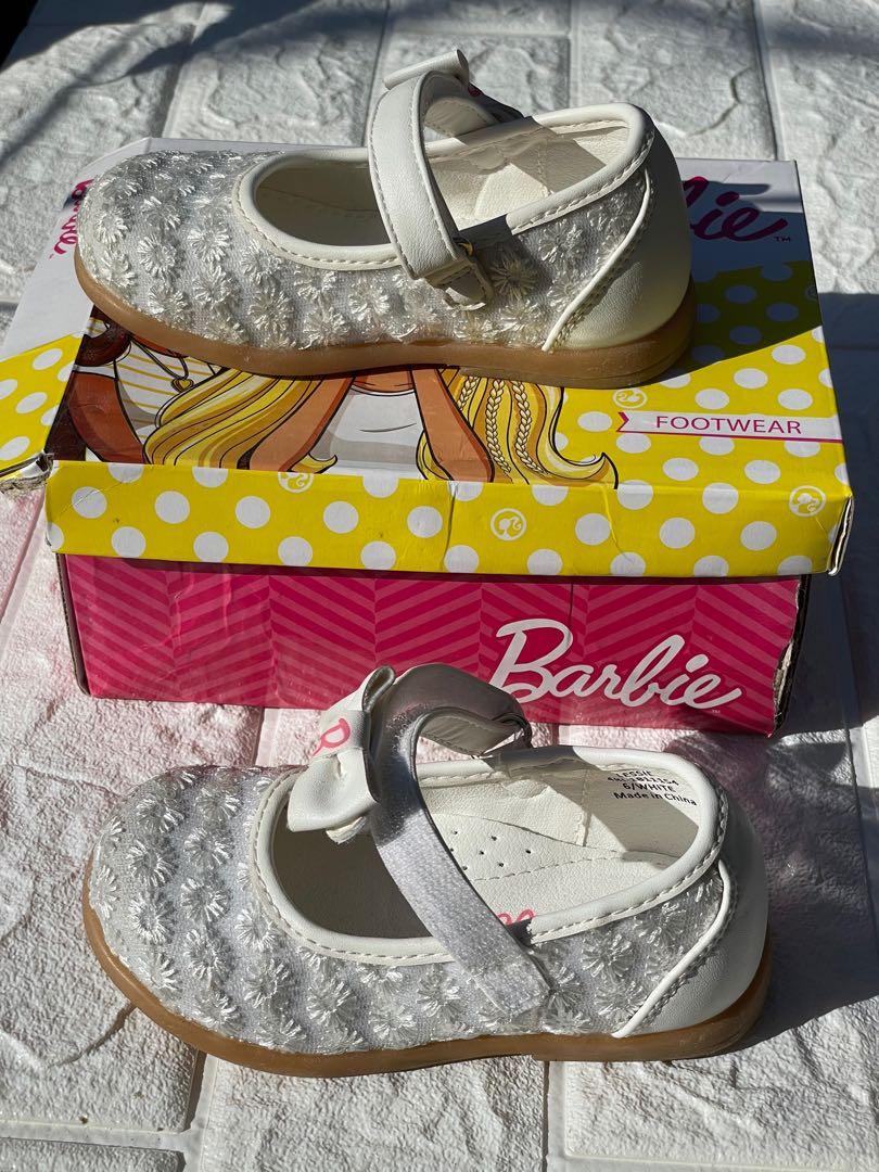 Barbie White shoes, Babies & Kids, Babies & Kids Fashion on Carousell