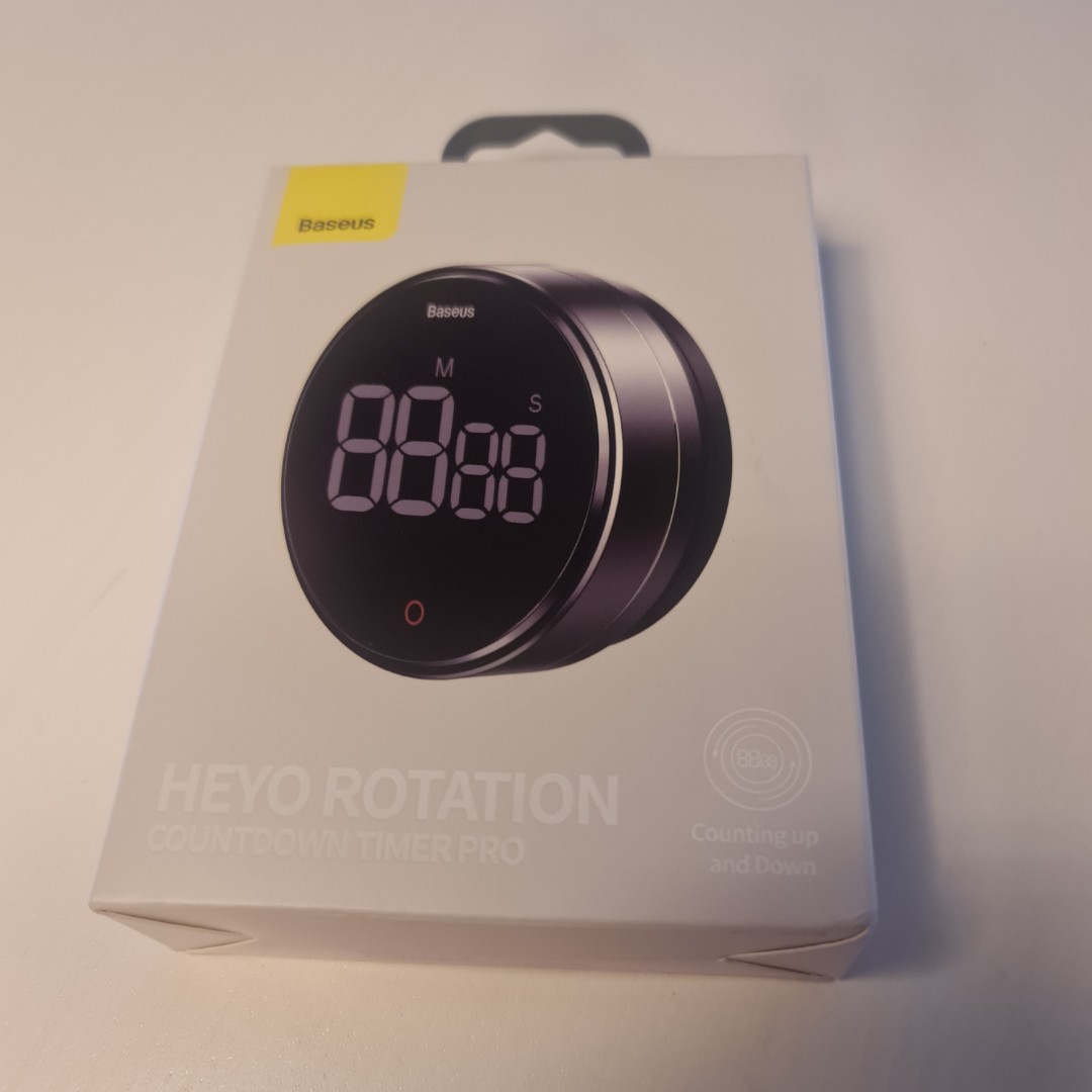 Baseus Heyo Rotation Countdown Timer Pro Dark Grey