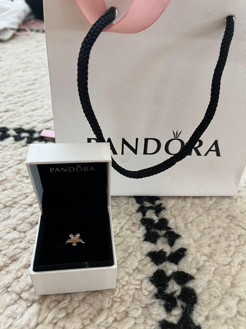 Beautiful rose gold Pandora ring, Women 