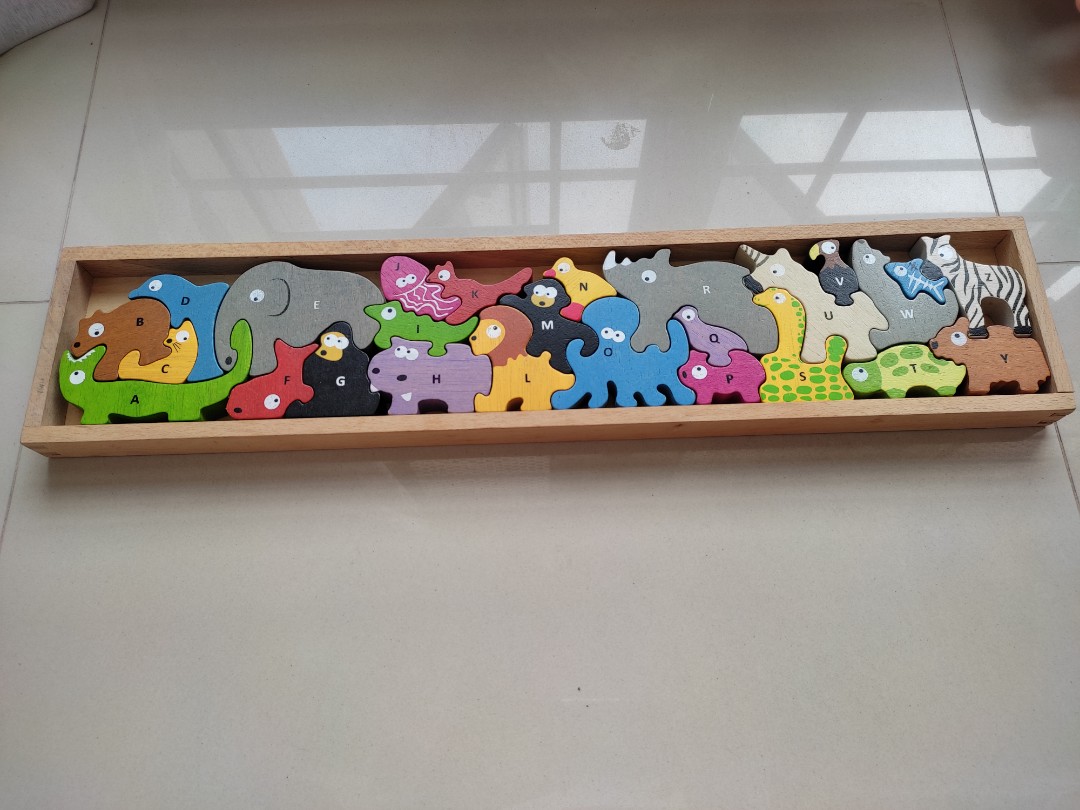 BeginAgain Animal Parade wooden Puzzle Hobbies Toys Toys
