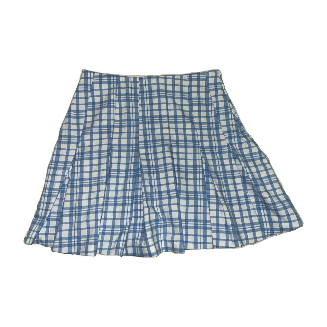 bershka mini plaid tennis skirt