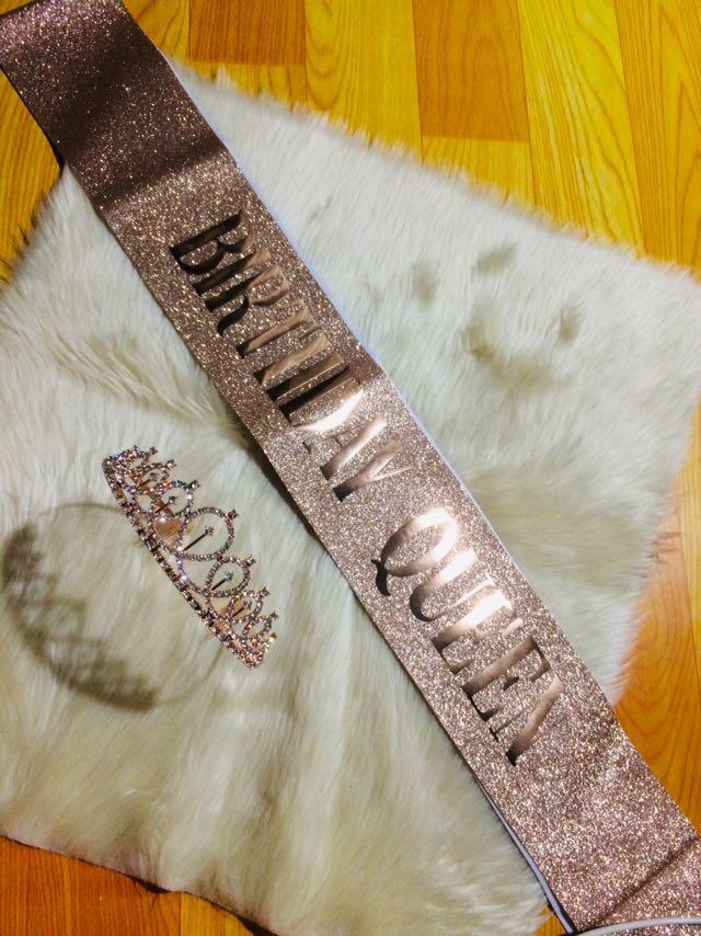 Birthday Queen Sash and Tiara, Women's Fashion, Watches & Accessories