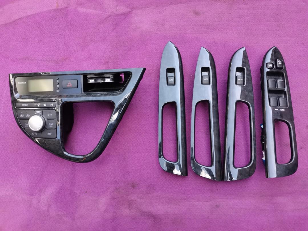 Black Marble Aircon Switch & Power Switch Toyota Wish ZNE10 20032008 Original Japan, Auto