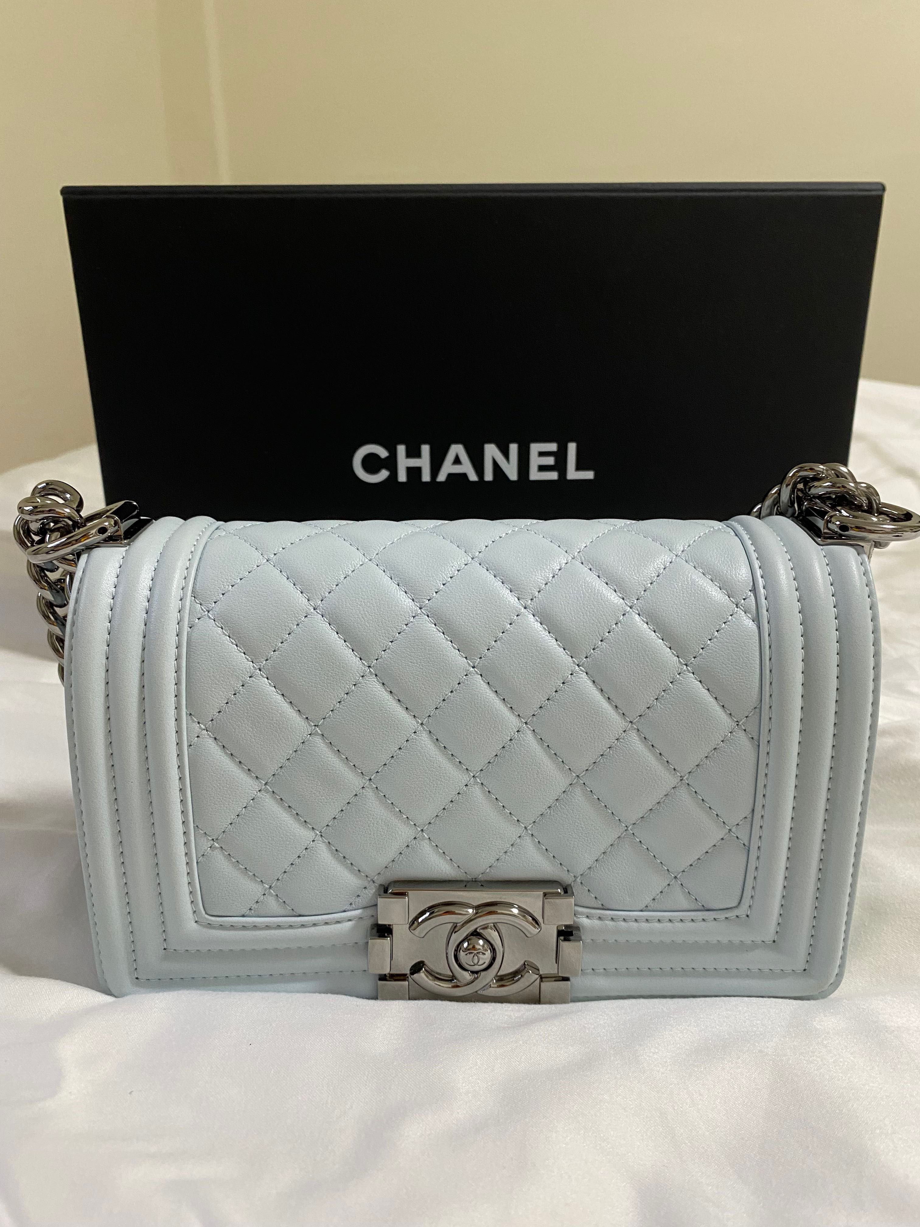Chanel Classic Quilted WOC Crossbody Bag Light Blue in Leather with  Goldtone  US