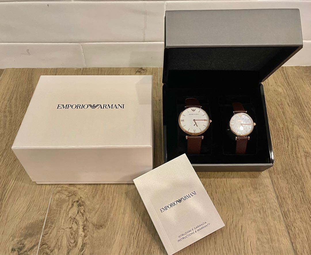 Authentic Emporio Armani Couples Twin watches - Watches - 106868787