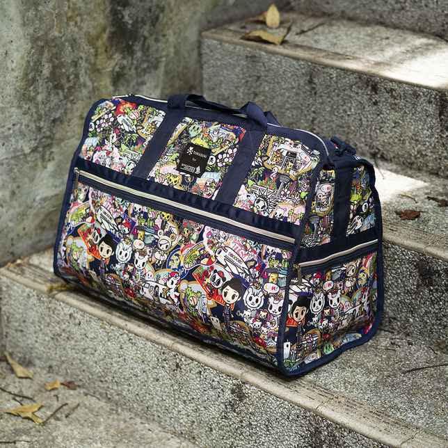 singapore airlines foldable travel bag by tokidoki
