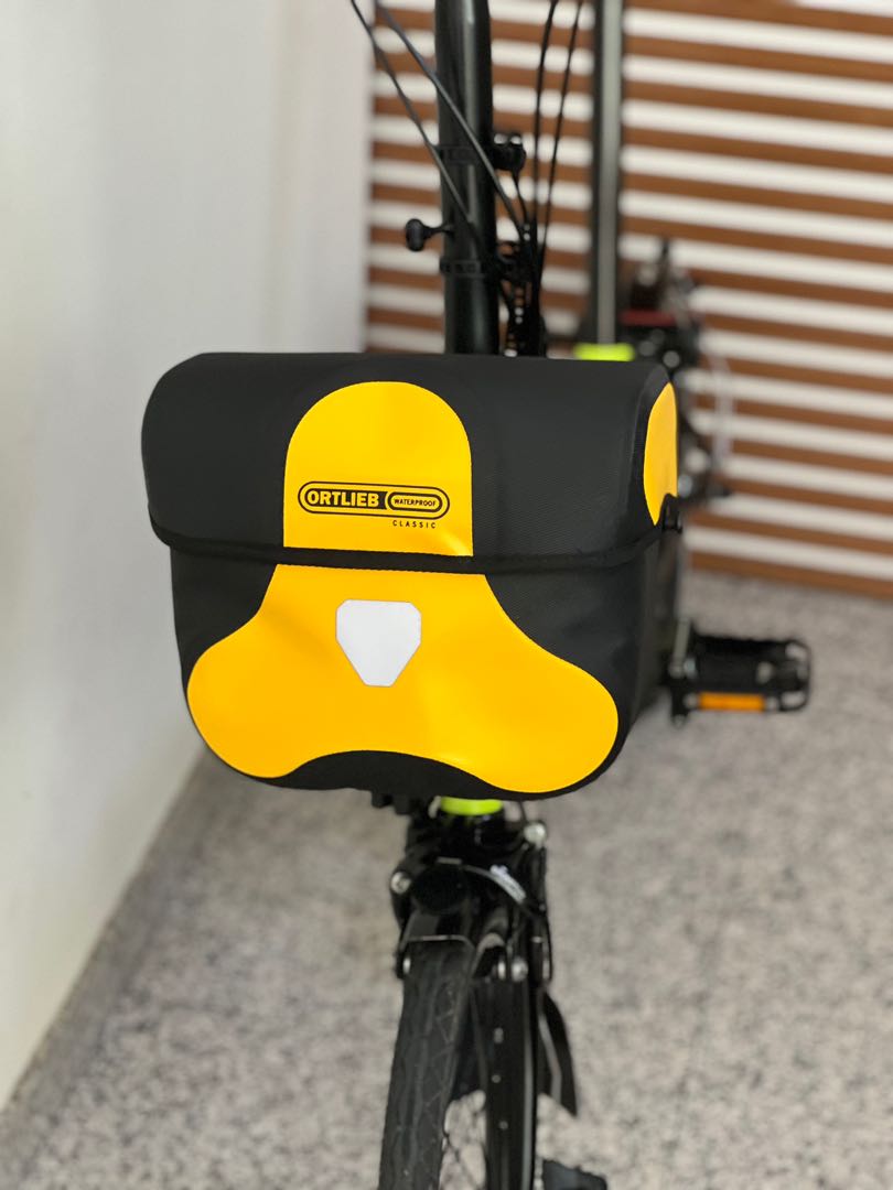 ortlieb bag Yellow for Brompton