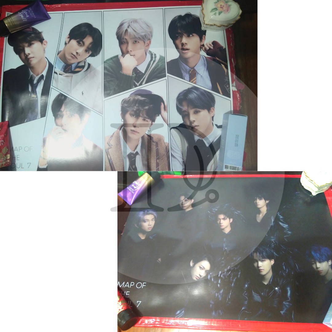 BTS MOTS 7 ALBUM POSTERS V2 & V4, Hobbies & Toys, Memorabilia ...
