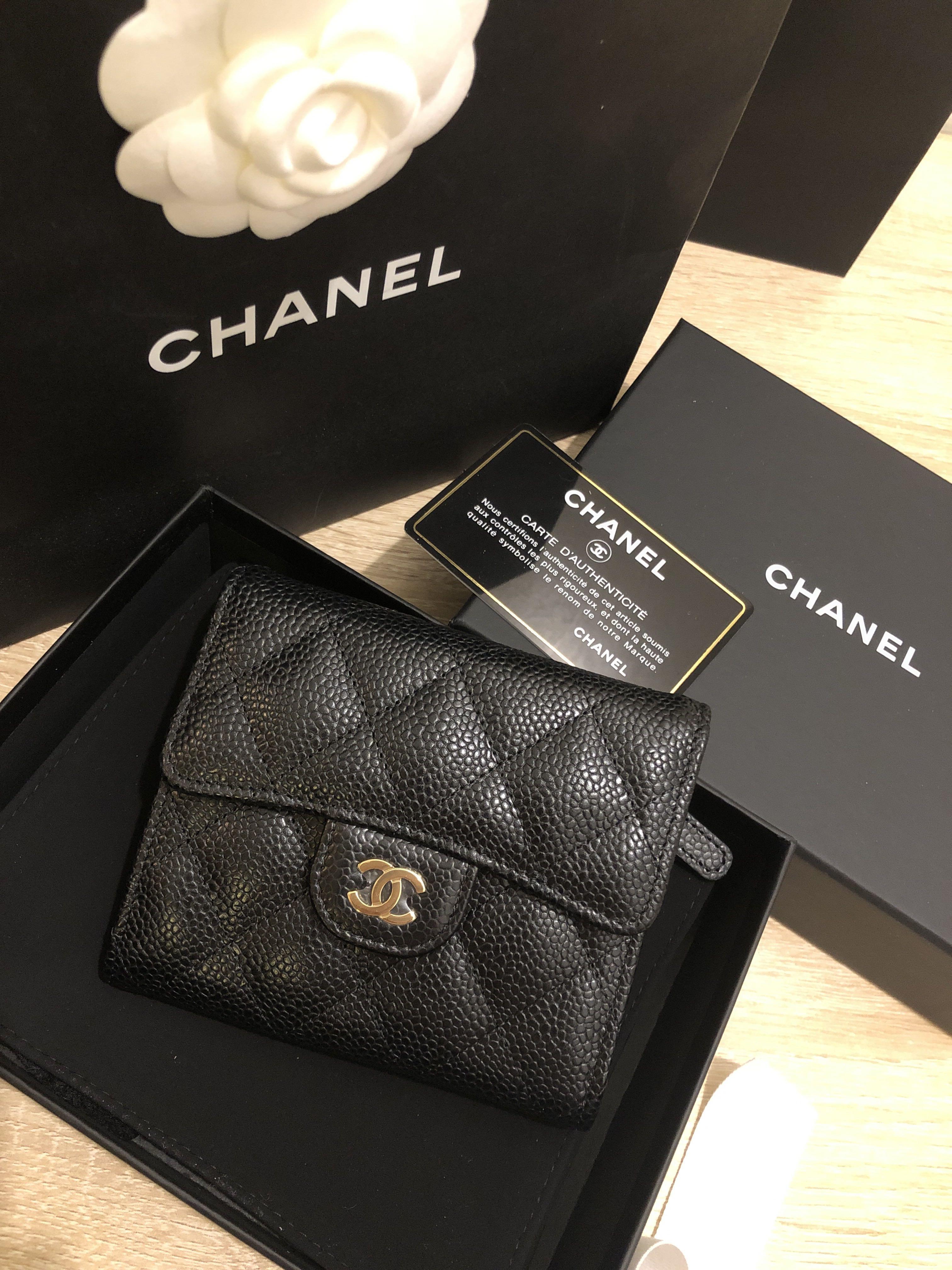 Chanel L flap Wallet tri fold Luxury Bags  Wallets on Carousell