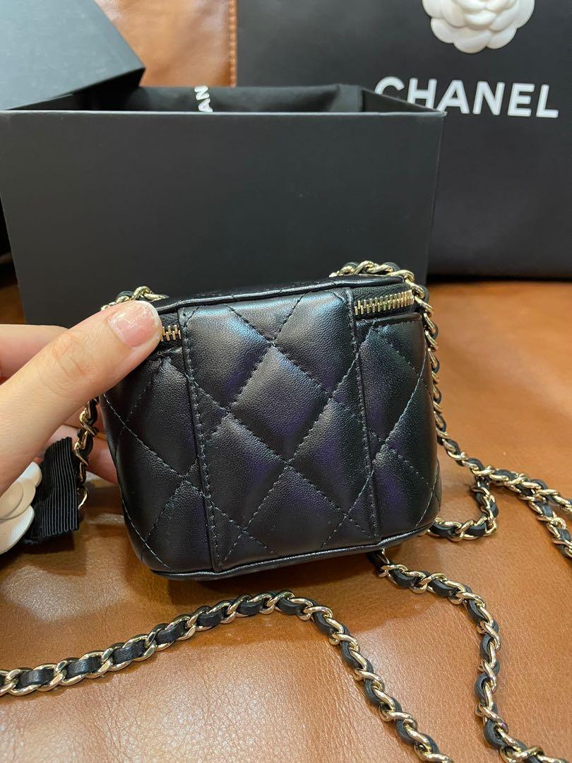 Chanel Twotone quilted shoulder bag  31 rue Cambon Black Leather  ref398023  Joli Closet