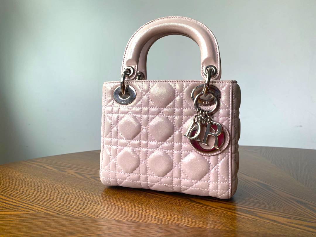 Lady dior small pink outlet