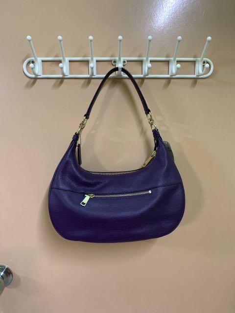 Coach pebble leather harley east west hobo sales