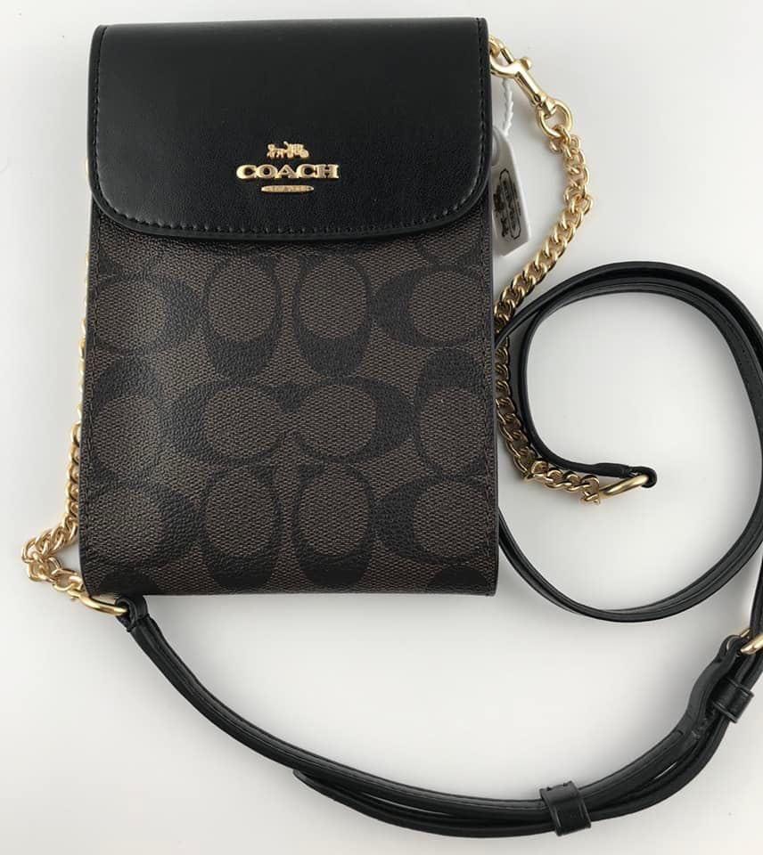 Coach Rachel Phone Sling (color: Coffee 