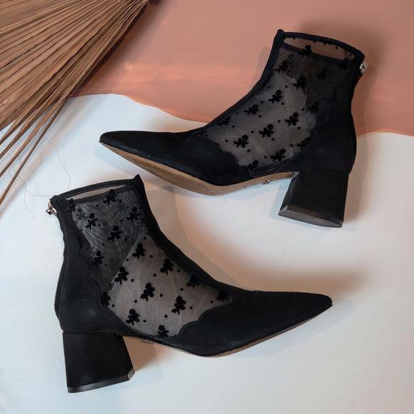 Skyler ankle bootie discount with tea rose mesh