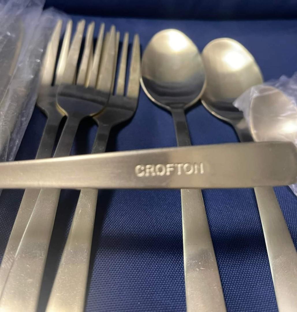Crofton Cutlery Set 12pcs gold, Furniture & Home Living