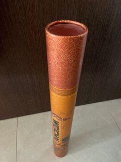 Cylinder Past calendar container